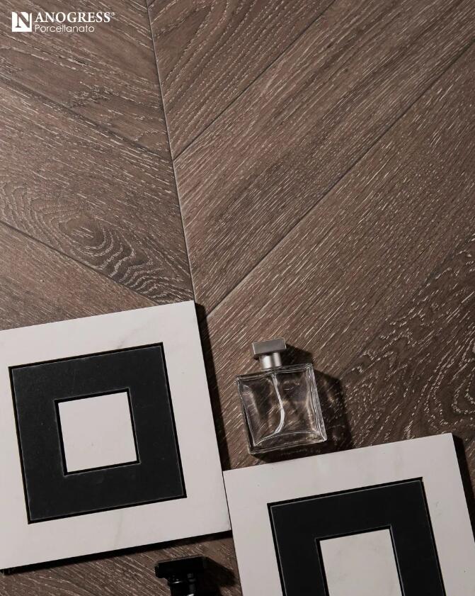 Classical Elegance of Fishbone Wood Grain: Perfectly Integrating French Retro Charm