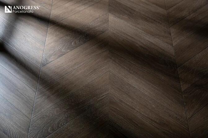 Classical Elegance of Fishbone Wood Grain: Perfectly Integrating French Retro Charm